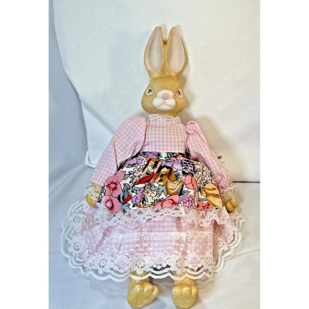 Vintage Ceramic Shelf Sitter Bunny 17